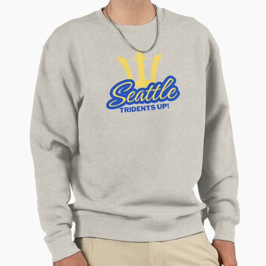 Seattle Tridents Up Sweatshirt - Fun Novelty Design for Adults - T-Shirt, Sweatshirt, Hoodie