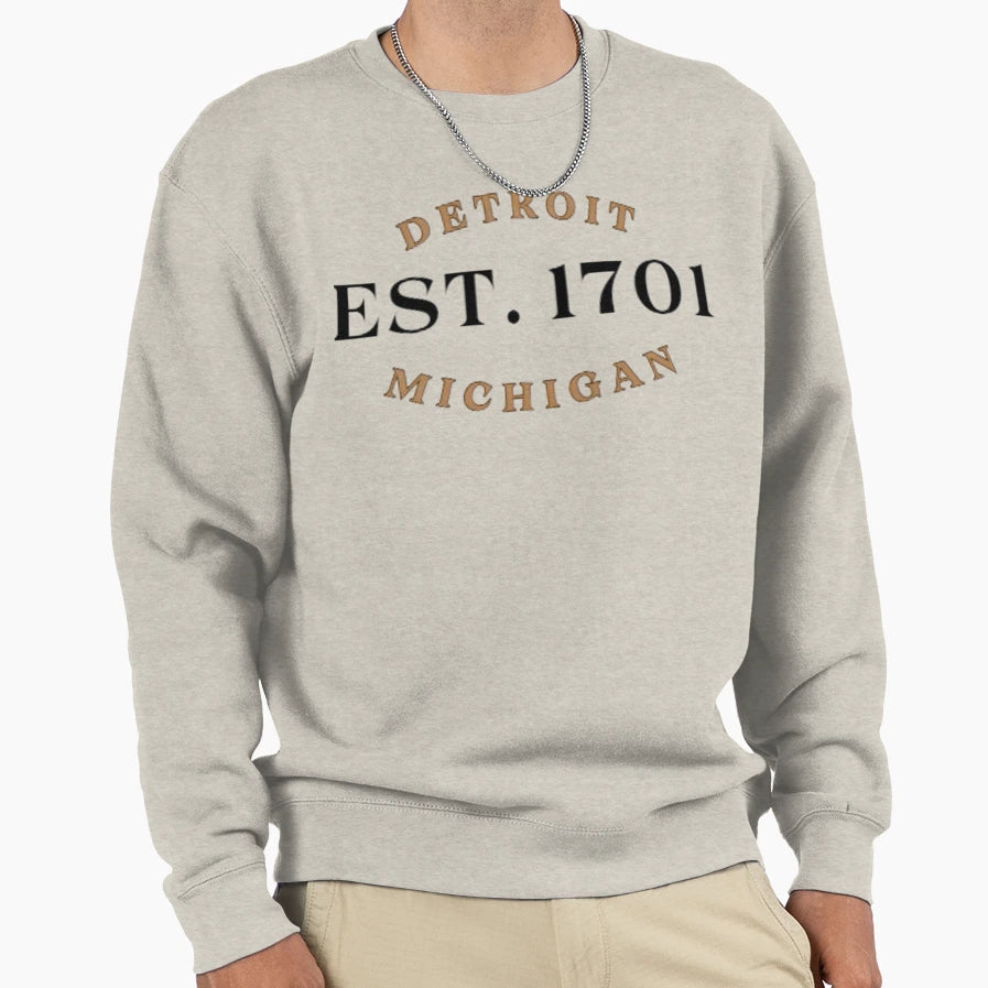 Detroit Michigan Sweatshirt - Aesthetic Graphic Unisex - T-Shirt, Sweatshirt, Hoodie