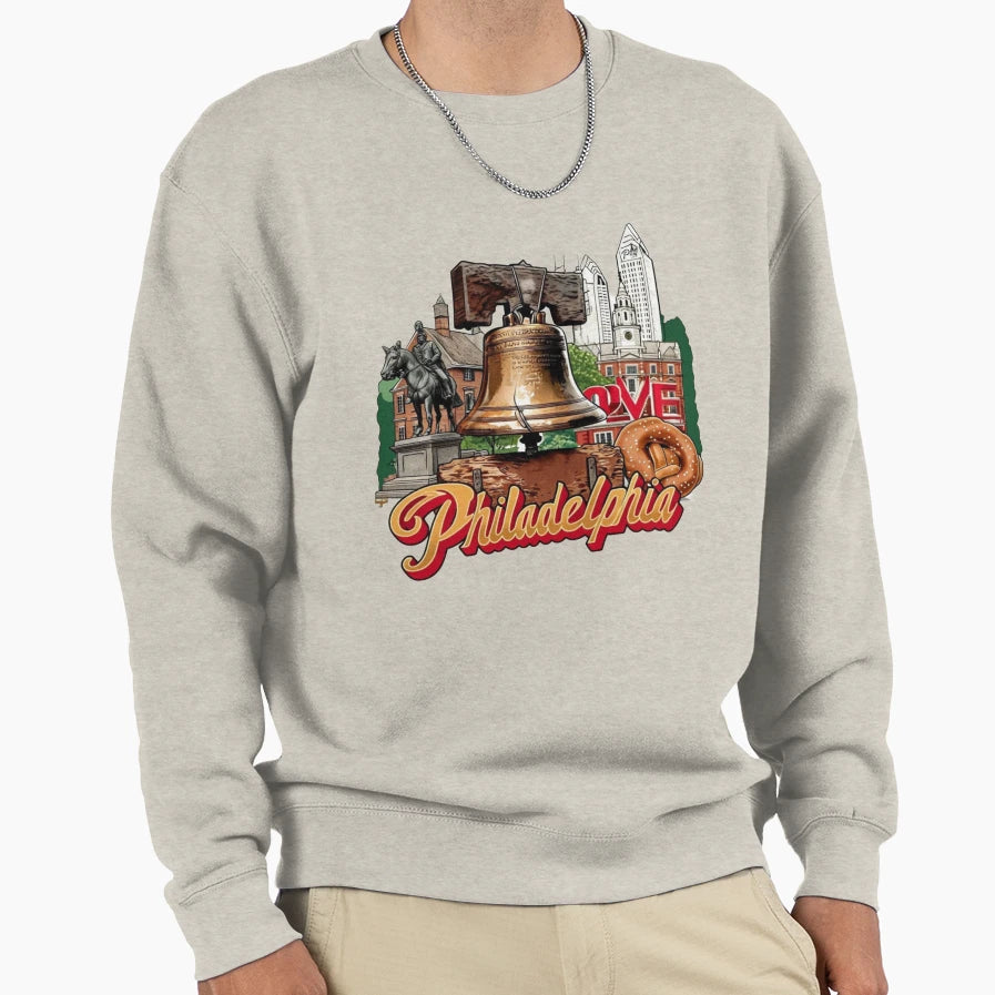 Philadelphia Sweatshirt - Minimalist Print for Adults - T-Shirt, Sweatshirt, Hoodie
