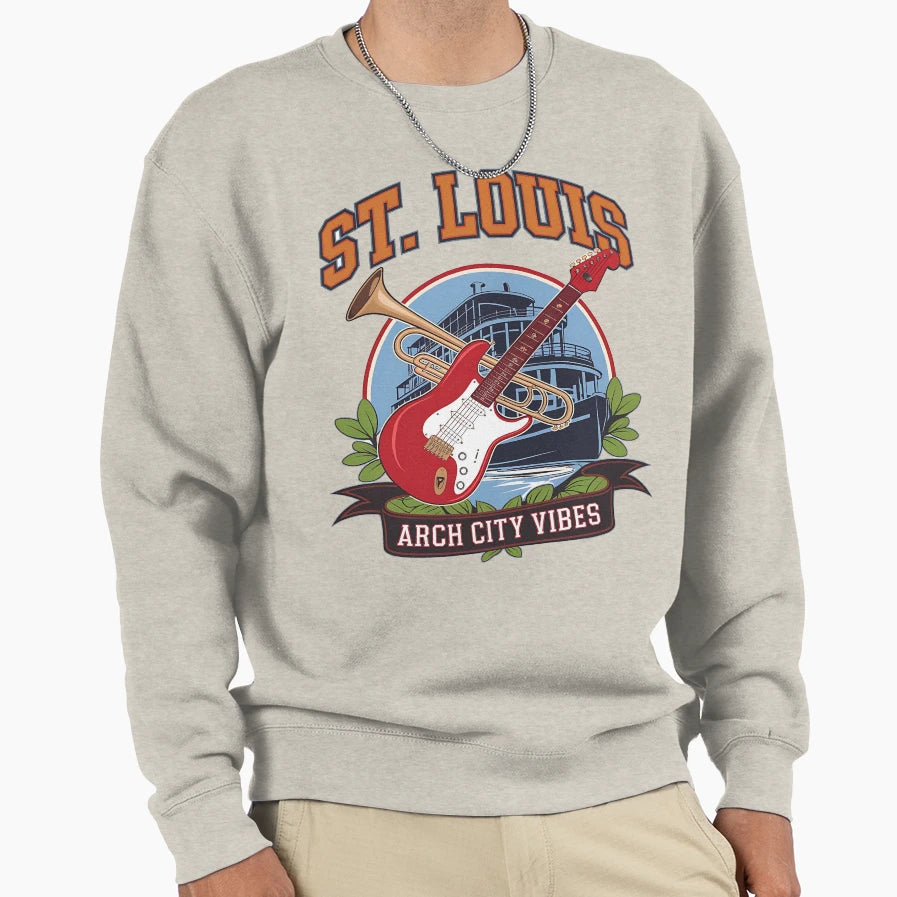 St Louis Show Me City Gateway To Sweatshirt - Aesthetic Graphic Men Women - T-Shirt, Sweatshirt, Hoodie