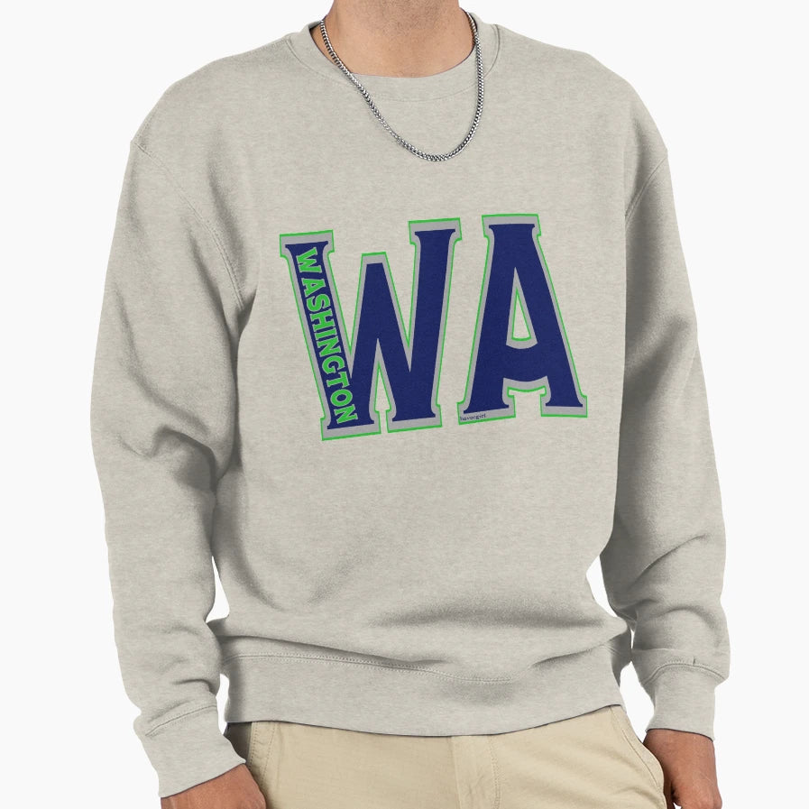 Abbreviated Washington Sweatshirt - Graphic Print Unisex - T-Shirt, Sweatshirt, Hoodie