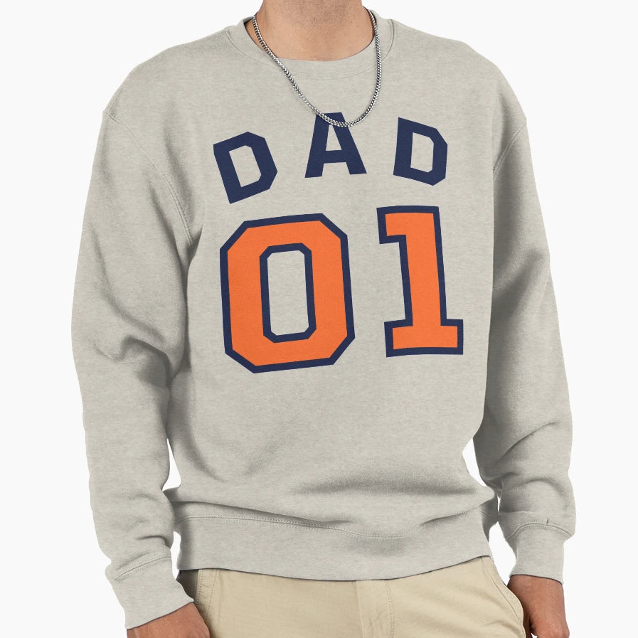 1 Dad Number One Fathers Day T-Shirt - Graphic Print Unisex - T-Shirt, Sweatshirt, Hoodie