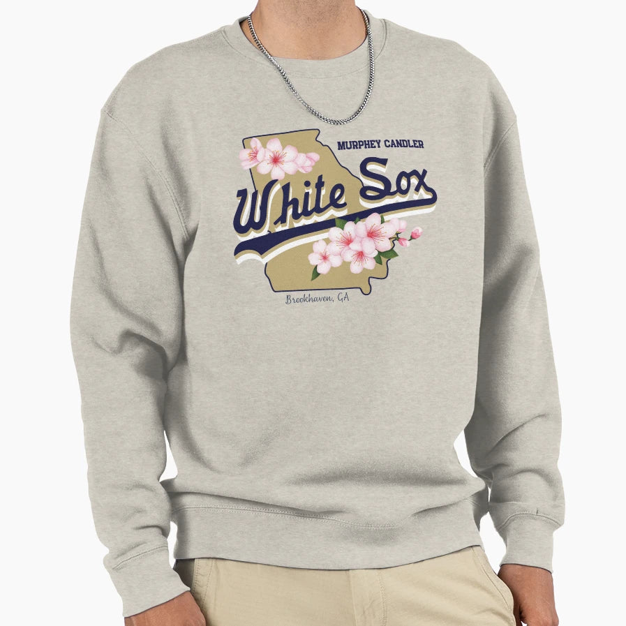 Mcb White Sox Cherry Blossom Sweatshirt - Graphic Print Unisex - T-Shirt, Sweatshirt, Hoodie