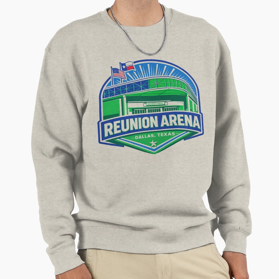 Reunion Arena Heart Dallas Sports Sweatshirt - Minimalist Print Men Women - T-Shirt, Sweatshirt, Hoodie