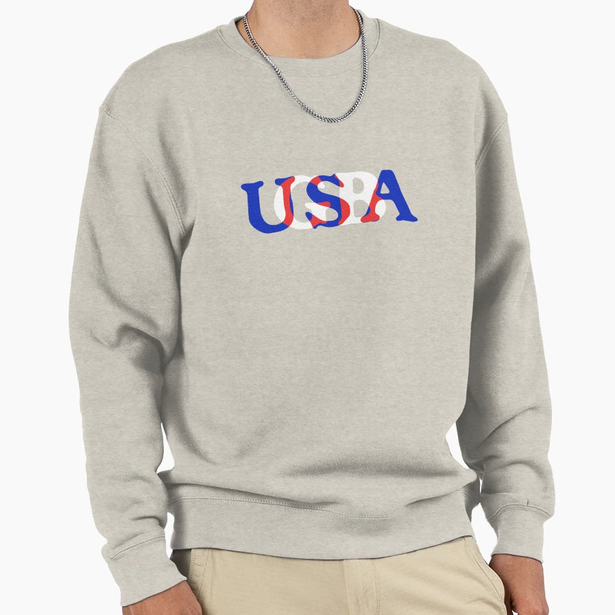 Usa Gb Sweatshirt - Aesthetic Graphic for Adults - T-Shirt, Sweatshirt, Hoodie