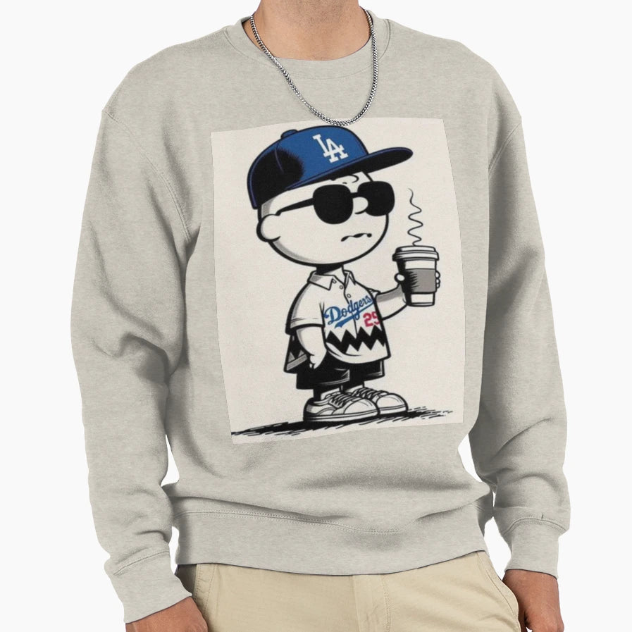 Dodgers Vibes Sweatshirt - Aesthetic Graphic Men Women - T-Shirt, Sweatshirt, Hoodie