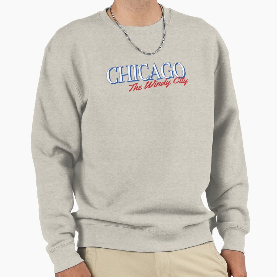 Chicago Windy City Sweatshirt - Aesthetic Graphic Unisex - T-Shirt, Sweatshirt, Hoodie