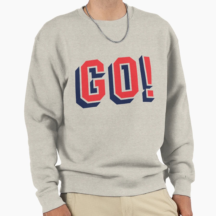 Go Trendy Text Sweatshirt - Novelty Apparel for Adults - T-Shirt, Sweatshirt, Hoodie
