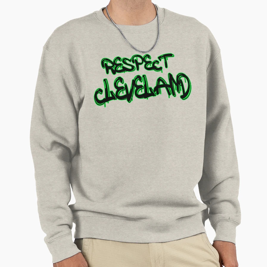 Respect Cleveland Sweatshirt - Unique Graphic Unisex - T-Shirt, Sweatshirt, Hoodie