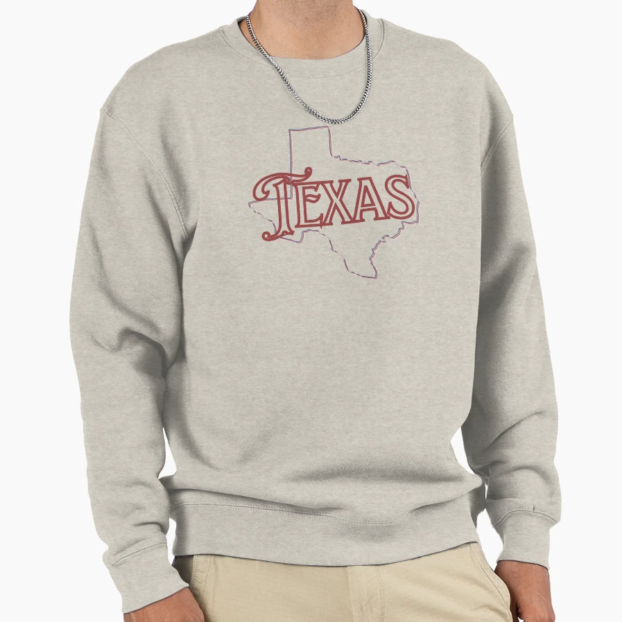 Texas Rustic Sweatshirt - Custom Art Print Men Women - T-Shirt, Sweatshirt, Hoodie