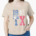 1845 Texas Tx State Flag T-Shirt - Minimalist Print Men Women - T-Shirt, Sweatshirt, Hoodie