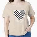 San Diego Checkered Heart T-Shirt - Streetwear Style Unisex - T-Shirt, Sweatshirt, Hoodie