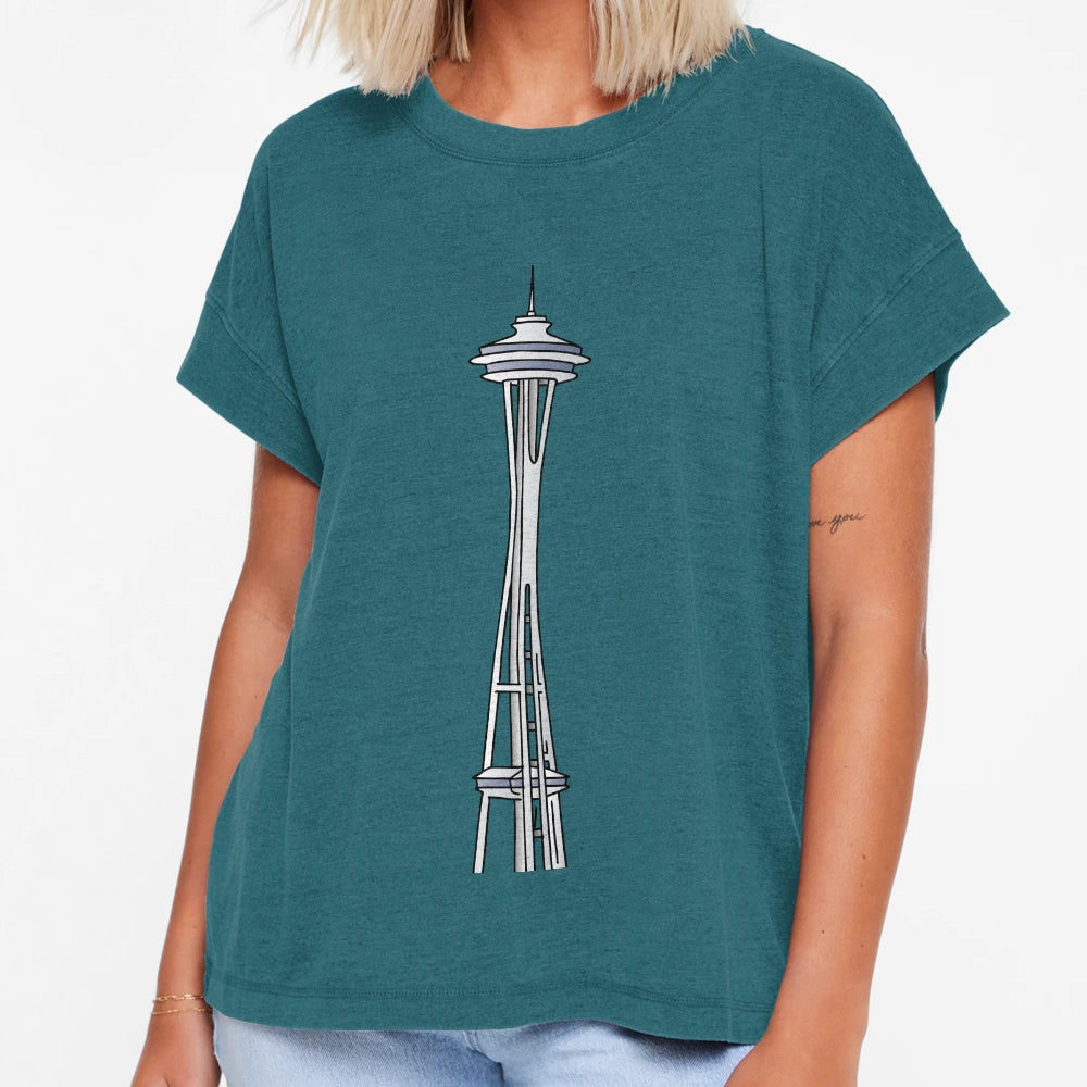 Space Needle Seattle T-Shirt - Casual Everyday Wear Men Women - T-Shirt, Sweatshirt, Hoodie