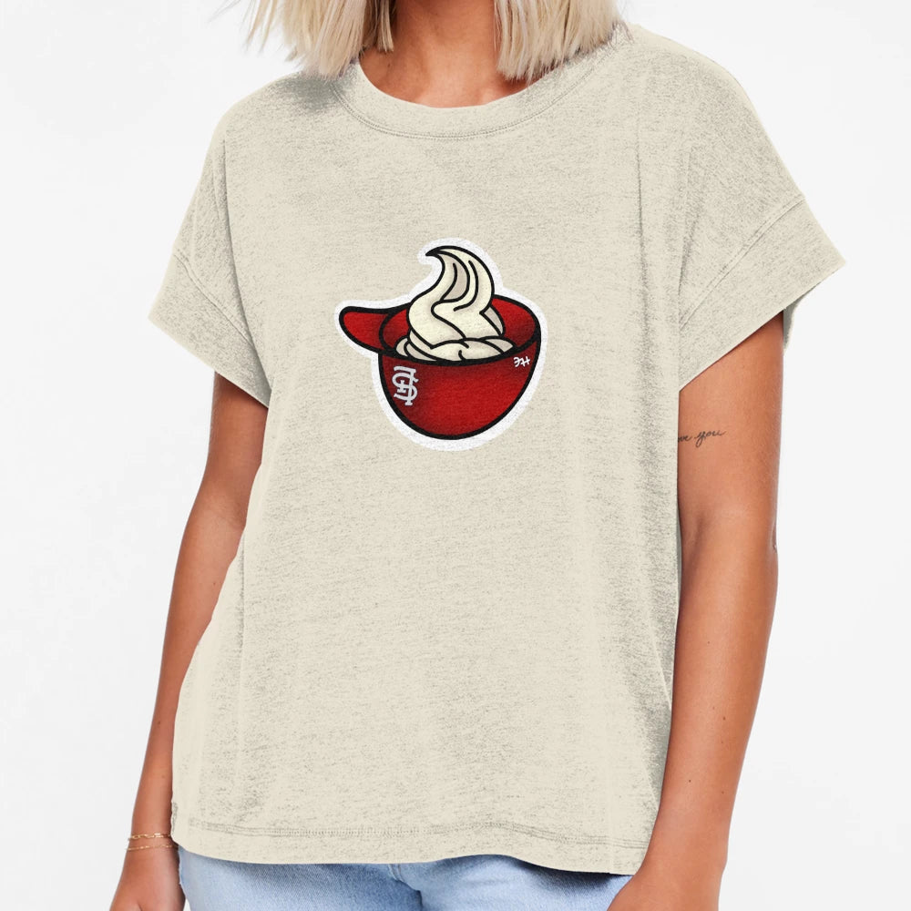St Louis Ice Cream Helmet Soft Serve T-Shirt - Novelty Apparel for Adults - T-Shirt, Sweatshirt, Hoodie