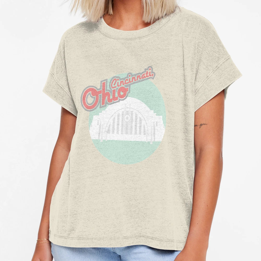 Cincinnati Ohio Union Terminal T-Shirt - Minimalist Print for Adults - T-Shirt, Sweatshirt, Hoodie