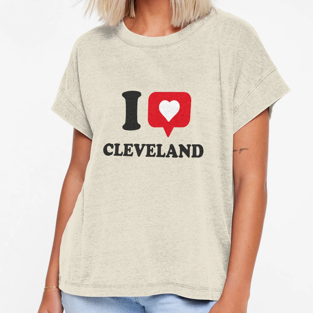I Love Cleveland I Heart Cleveland Hometown T-Shirt - Graphic Print Unisex - T-Shirt, Sweatshirt, Hoodie
