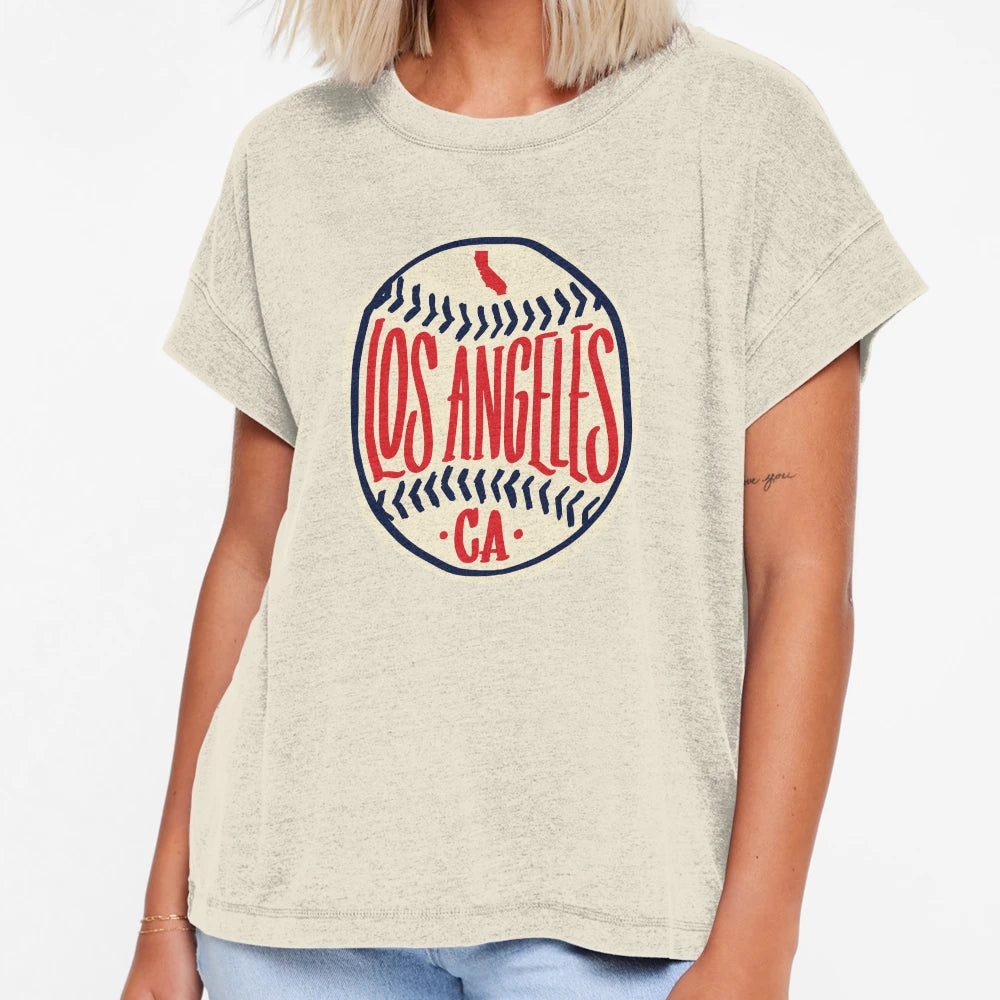 Los Angeles California Hand Drawn Script T-Shirt - Novelty Apparel Unisex - T-Shirt, Sweatshirt, Hoodie