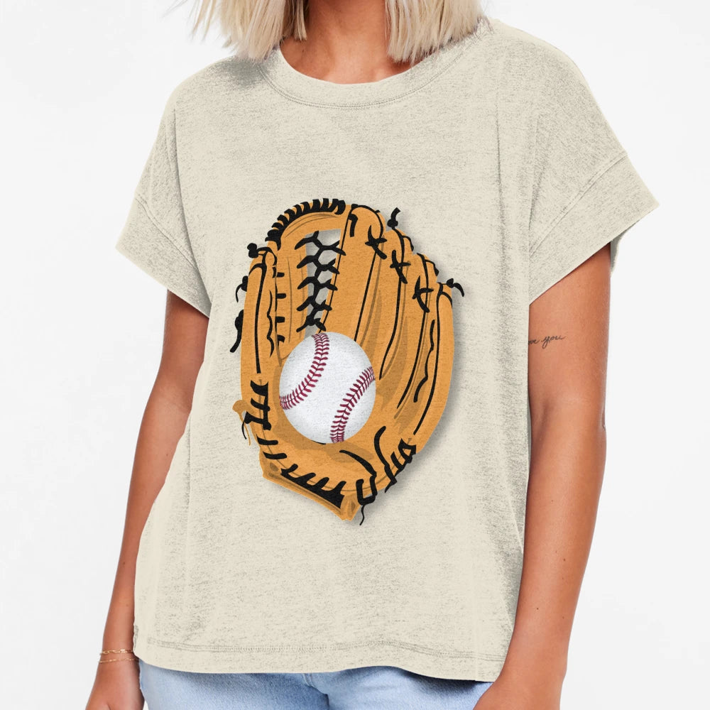 Baseball And Glove T-Shirt - Graphic Print Unisex - T-Shirt, Sweatshirt, Hoodie