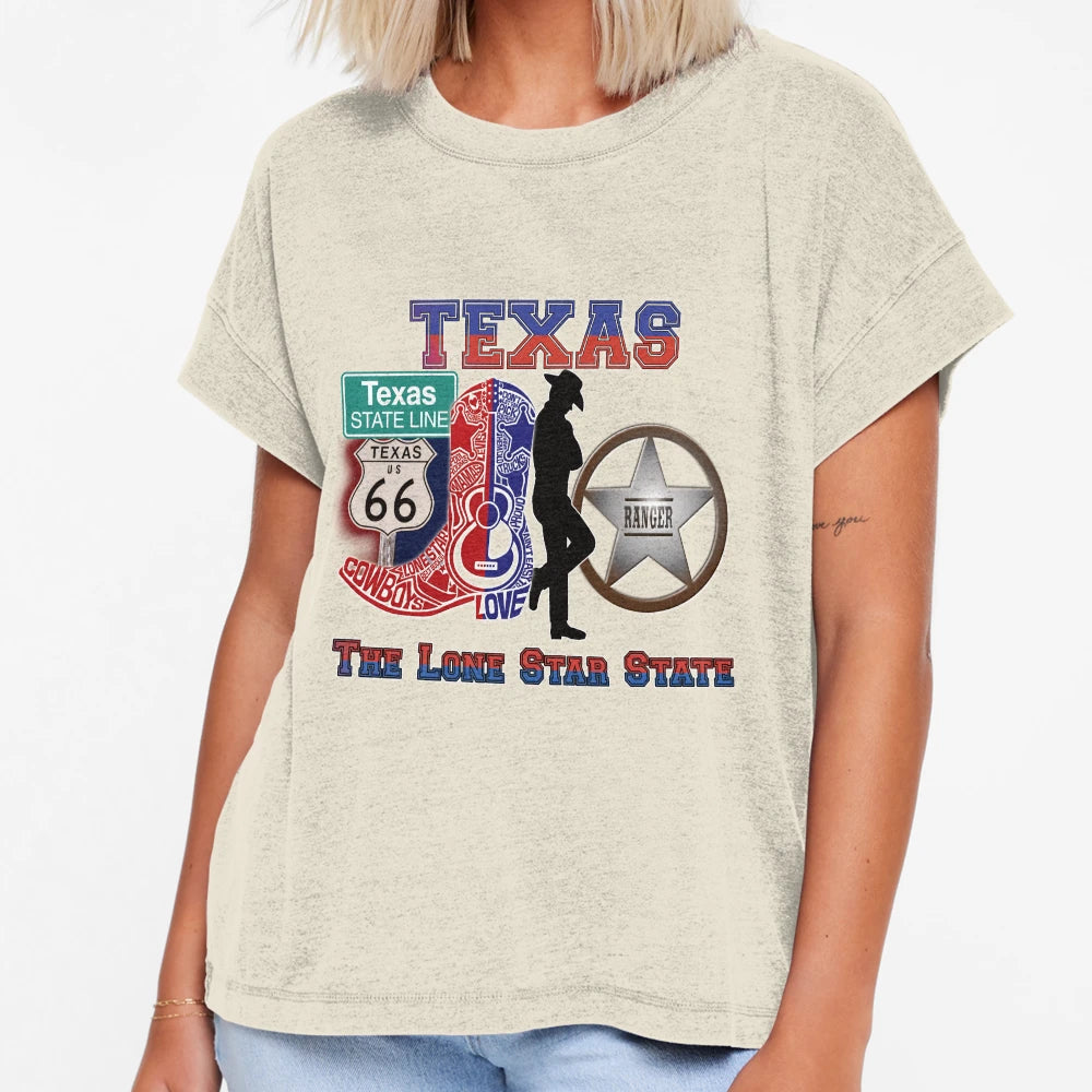 Texas Lone Star State T-Shirt - Minimalist Print Unisex - T-Shirt, Sweatshirt, Hoodie