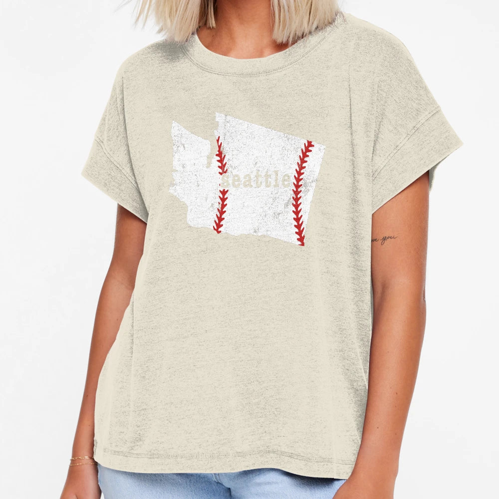 Seattle Softball Baseball T-Shirt - Minimalist Print Men Women - T-Shirt, Sweatshirt, Hoodie