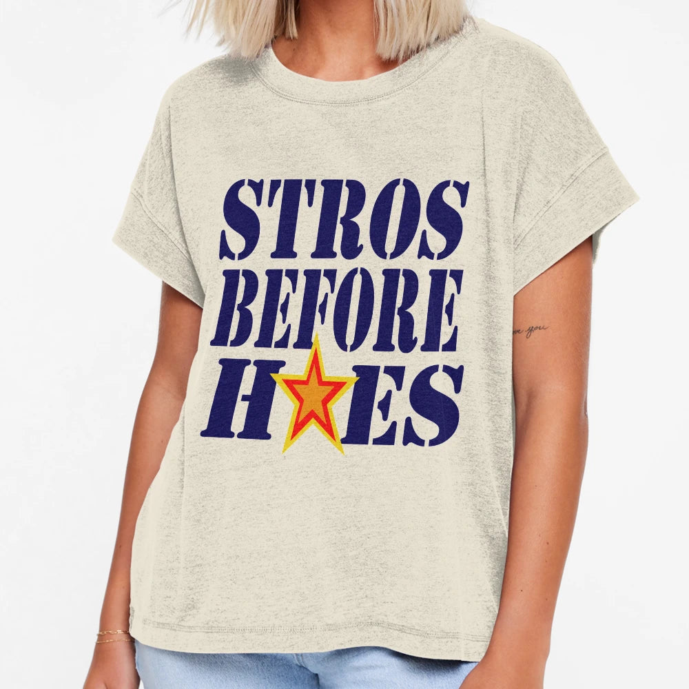 Stros Before Hoes Go Houston T-Shirt - Unique Graphic for Adults - T-Shirt, Sweatshirt, Hoodie