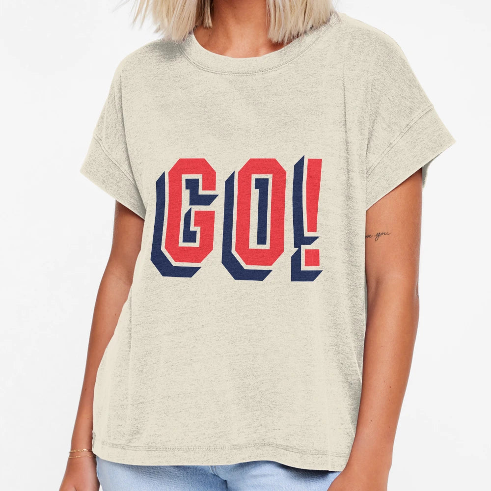 Go Trendy Text T-Shirt - Aesthetic Graphic Unisex - T-Shirt, Sweatshirt, Hoodie