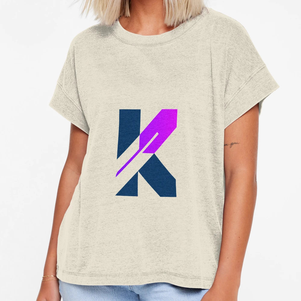 Letter K Feather Logo T-Shirt - Novelty Apparel Men Women - T-Shirt, Sweatshirt, Hoodie