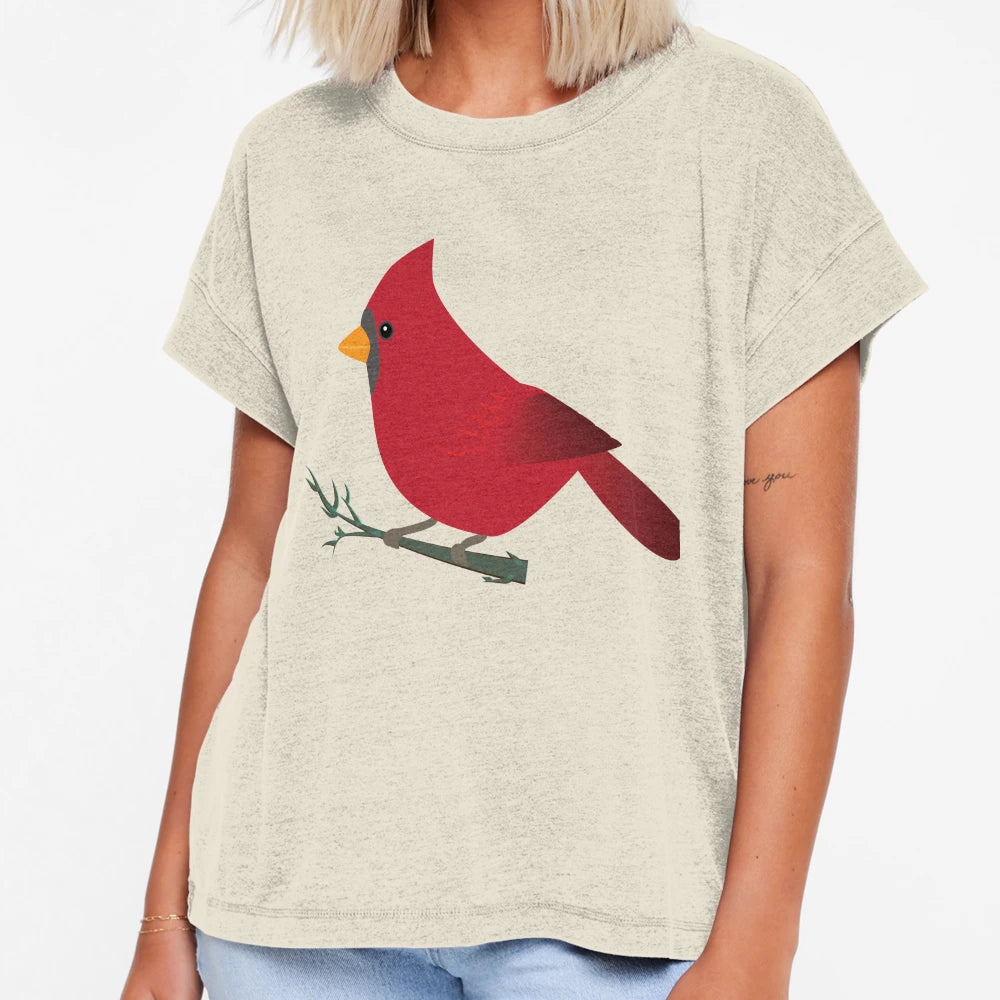 Cardinal Bird T-Shirt - Graphic Print Unisex - T-Shirt, Sweatshirt, Hoodie