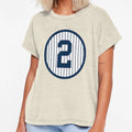 Derek Jeter Number 2 T-Shirt - Minimalist Print Men Women - T-Shirt, Sweatshirt, Hoodie