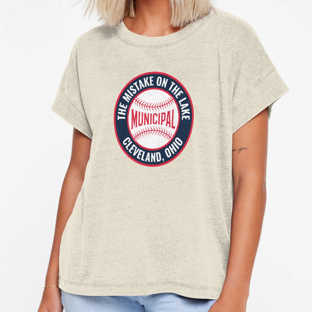 Cleveland Municipal Stadium Baseball T-Shirt - Aesthetic Graphic Men Women - T-Shirt, Sweatshirt, Hoodie