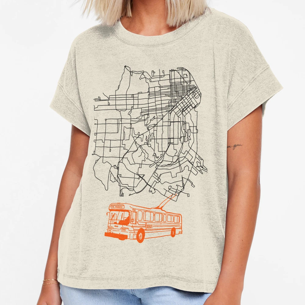 Muni Bus T-Shirt - Trendy Graphic Unisex - T-Shirt, Sweatshirt, Hoodie