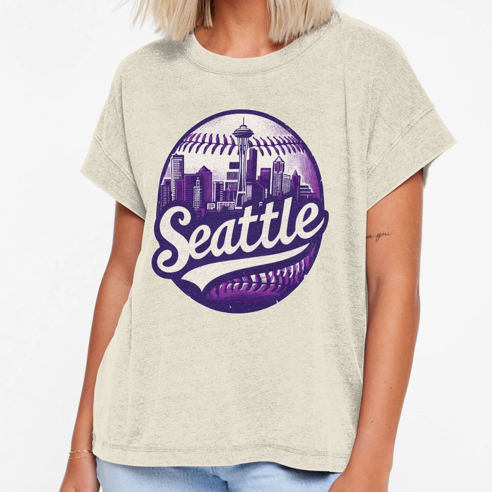 Seattle City Baseball T-Shirt - Streetwear Style Unisex - T-Shirt, Sweatshirt, Hoodie