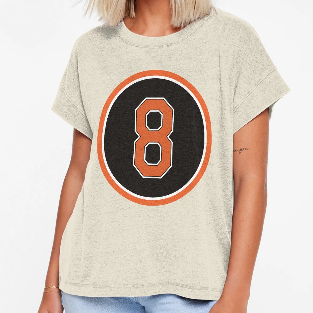 Cal Ripken Jr 8 Jersey Number T-Shirt - Minimalist Print Men Women - T-Shirt, Sweatshirt, Hoodie