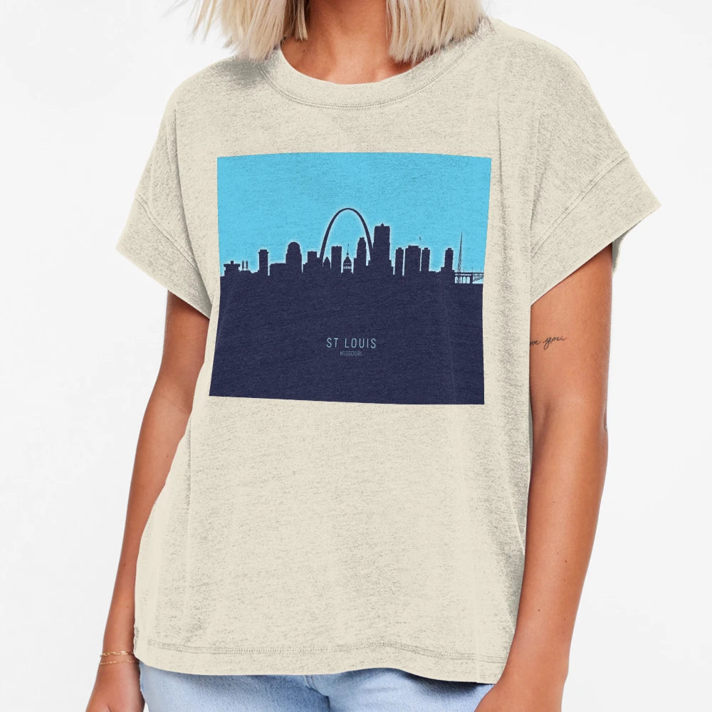 St Louis Missouri Skyline T-Shirt - Trendy Graphic for Adults - T-Shirt, Sweatshirt, Hoodie