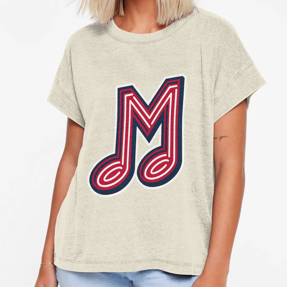 Memphis Music Note M Logo T-Shirt - Streetwear Style Unisex - T-Shirt, Sweatshirt, Hoodie