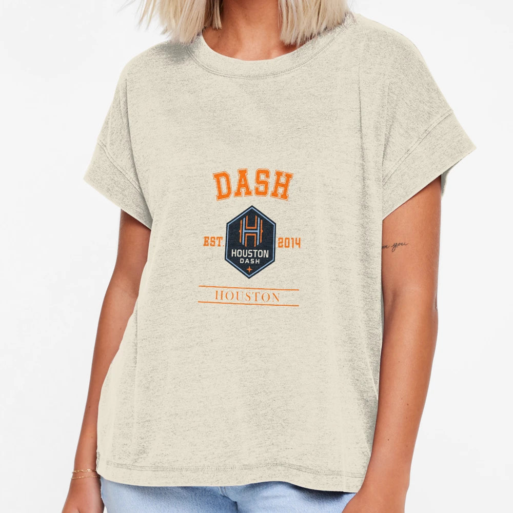 Houston Dash Nwsl Logo T-Shirt - Streetwear Style Men Women - T-Shirt, Sweatshirt, Hoodie