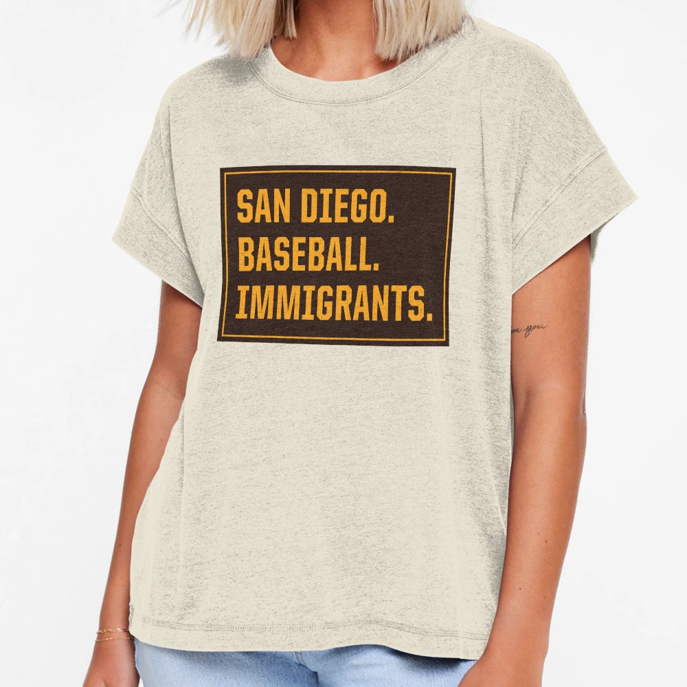 San Diego Baseball Immigrants T-Shirt - Trendy Graphic for Adults - T-Shirt, Sweatshirt, Hoodie