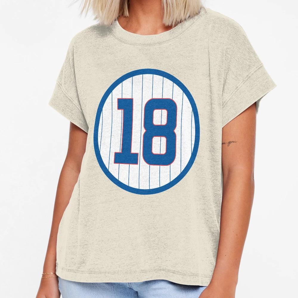 Ben Zobrist 18 Jersey Number T-Shirt - Minimalist Print Men Women - T-Shirt, Sweatshirt, Hoodie