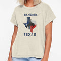 Bandera Texas State Flag And Rodeo Cowboy T-Shirt - Novelty Apparel Unisex - T-Shirt, Sweatshirt, Hoodie
