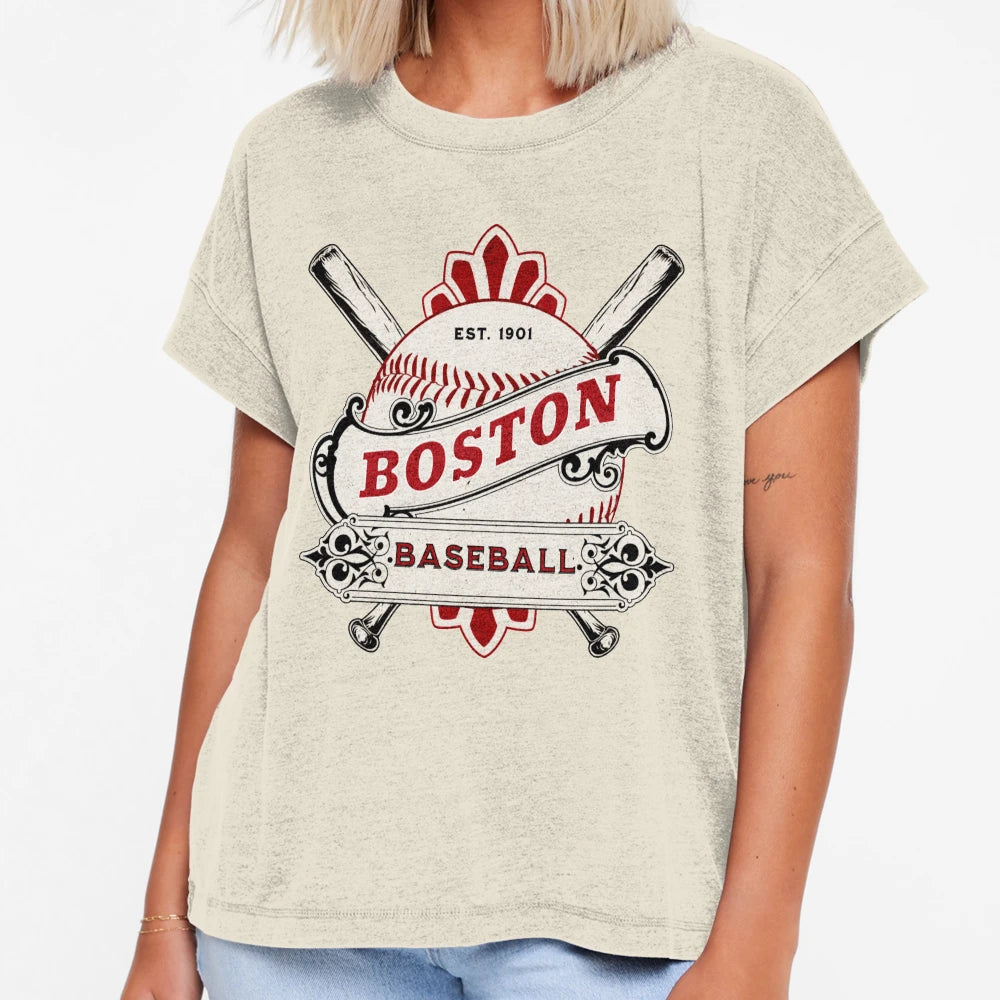 Boston Baseball T-Shirt - Trendy Graphic Men Women - T-Shirt, Sweatshirt, Hoodie