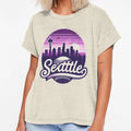 Purple Seattle City Baseball T-Shirt - Novelty Apparel Men Women - T-Shirt, Sweatshirt, Hoodie