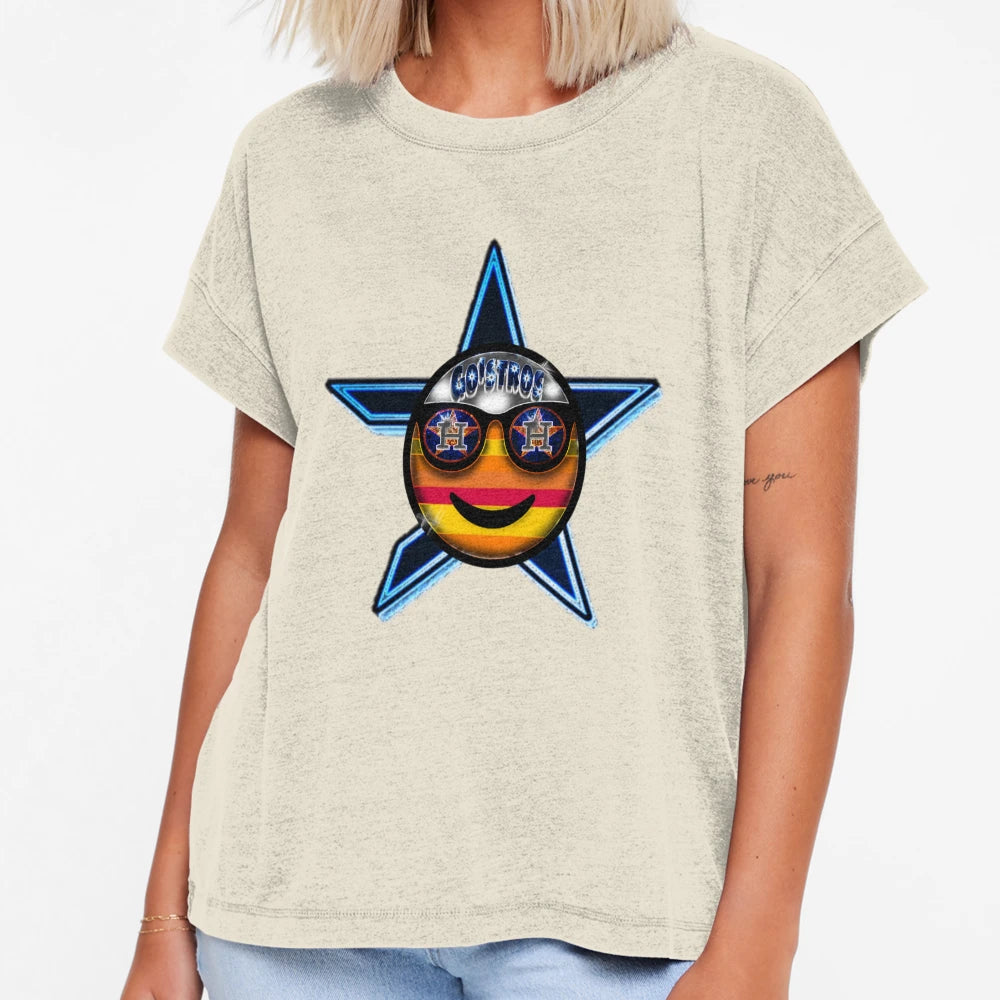 Stros Emoji Star T-Shirt - Trendy Graphic Unisex - T-Shirt, Sweatshirt, Hoodie