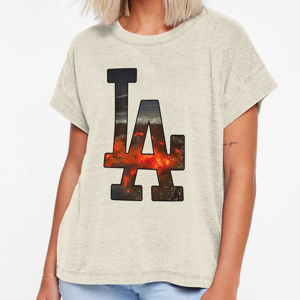 L Fire T-Shirt - Custom Art Print Unisex - T-Shirt, Sweatshirt, Hoodie