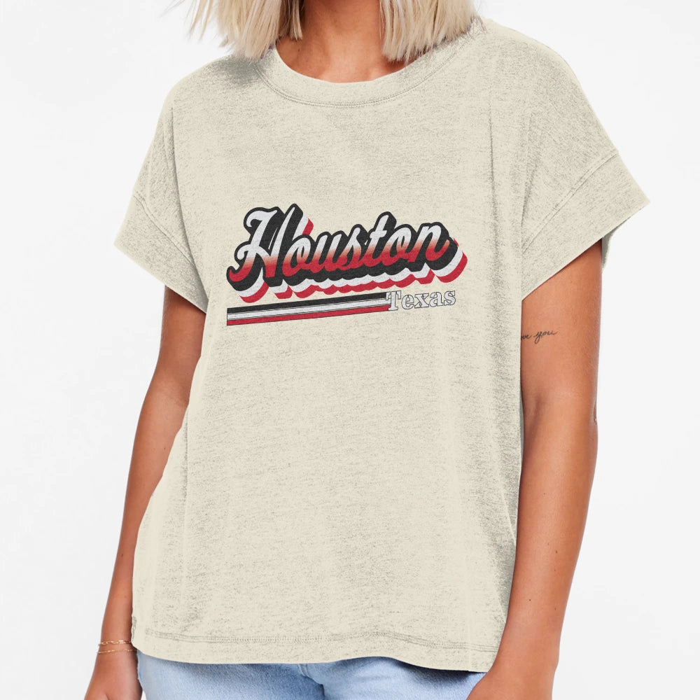 Houston Texas City T-Shirt - Minimalist Print Men Women - T-Shirt, Sweatshirt, Hoodie