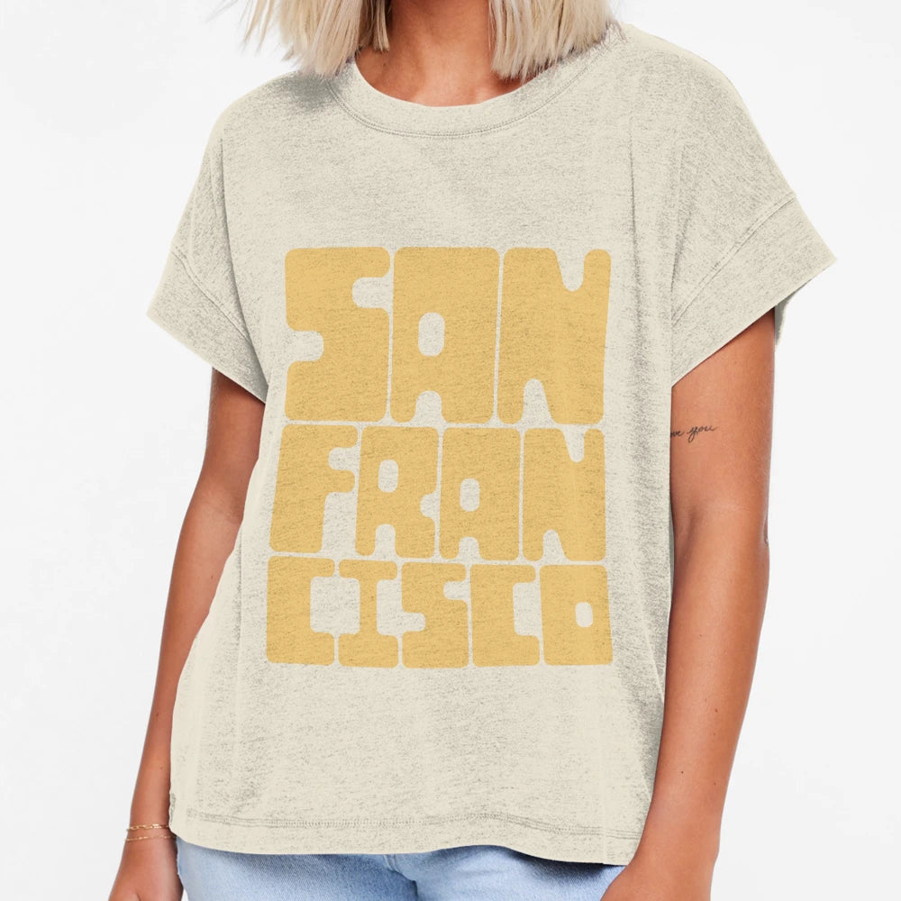 San Francisco Cornsilk Yellow T-Shirt - Streetwear Style Unisex - T-Shirt, Sweatshirt, Hoodie