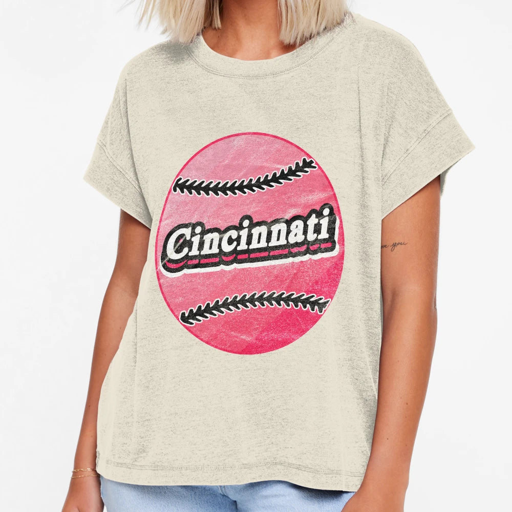 Cincinnati Baseball T-Shirt - Aesthetic Graphic Unisex - T-Shirt, Sweatshirt, Hoodie