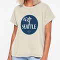 Seattle Icons Crest T-Shirt - Graphic Print Men Women - T-Shirt, Sweatshirt, Hoodie