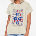Go Cubs Go Art T-Shirt - Unique Graphic for Adults - T-Shirt, Sweatshirt, Hoodie