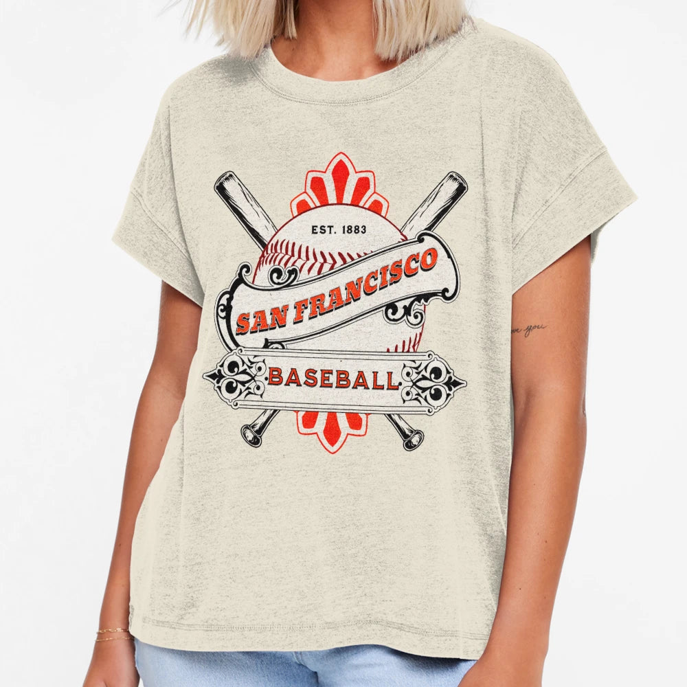 San Franciso Baseball T-Shirt - Novelty Apparel for Adults - T-Shirt, Sweatshirt, Hoodie