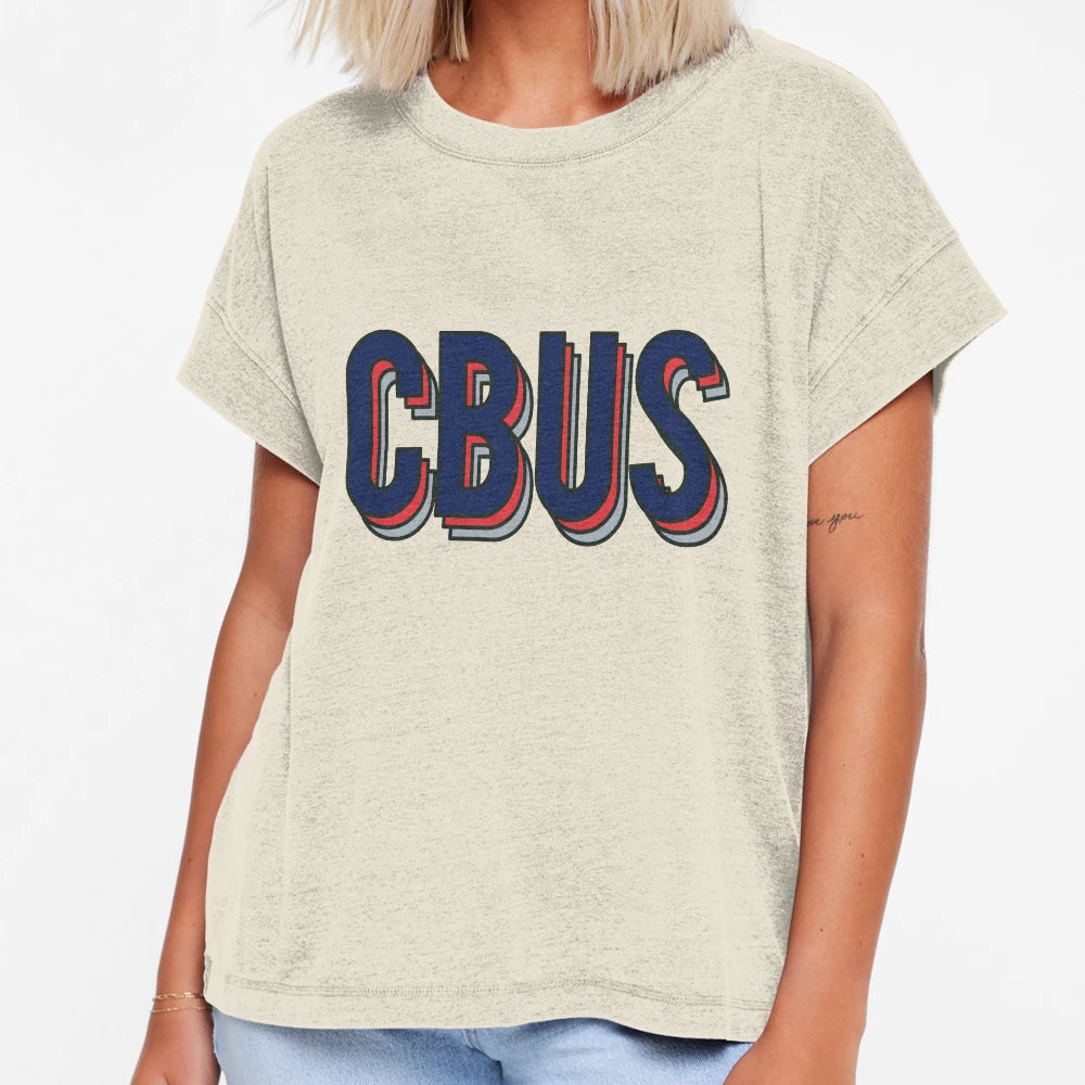 Cbus Blue Jackets Theme T-Shirt - Minimalist Print Unisex - T-Shirt, Sweatshirt, Hoodie